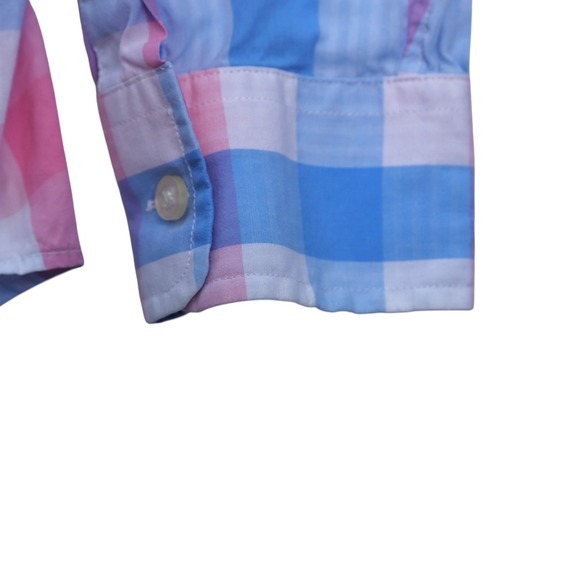 Vineyard Vines M Classic‎ Fit Murray Shirt Plaid Pink Blue Button Down - Picture 6 of 12